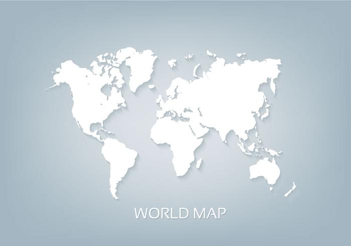 700x490 Free Vector World Map White