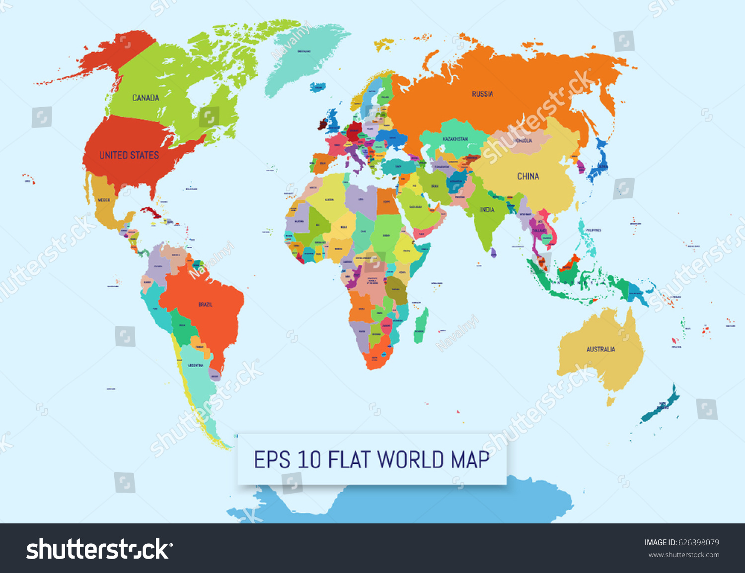 World Map Flat Vector at Vectorified.com | Collection of World Map Flat ...