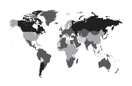 World Map Flat Vector Black And Gray Premium Clipart 458x299 World Map Flat Vector Black And Gray Premium Clipart