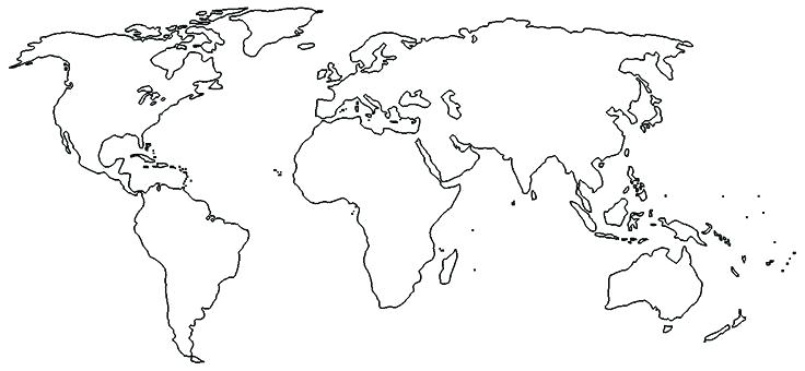 World Map Outline High Resolution Vector at Vectorified.com ...