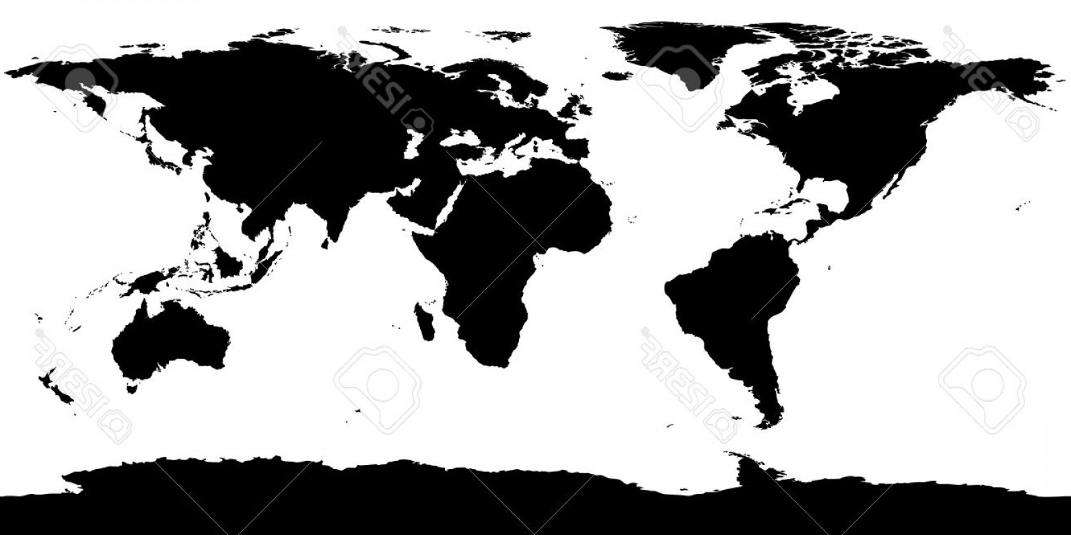 1560x780 Photostock Vector Vector World Map Silhouette Studiogrfx