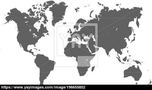 512x303 World Map Silhouette Vector