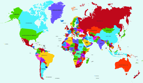 471x275 World Map Free Vector Download