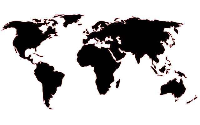 640x401 New Free Vector World Map