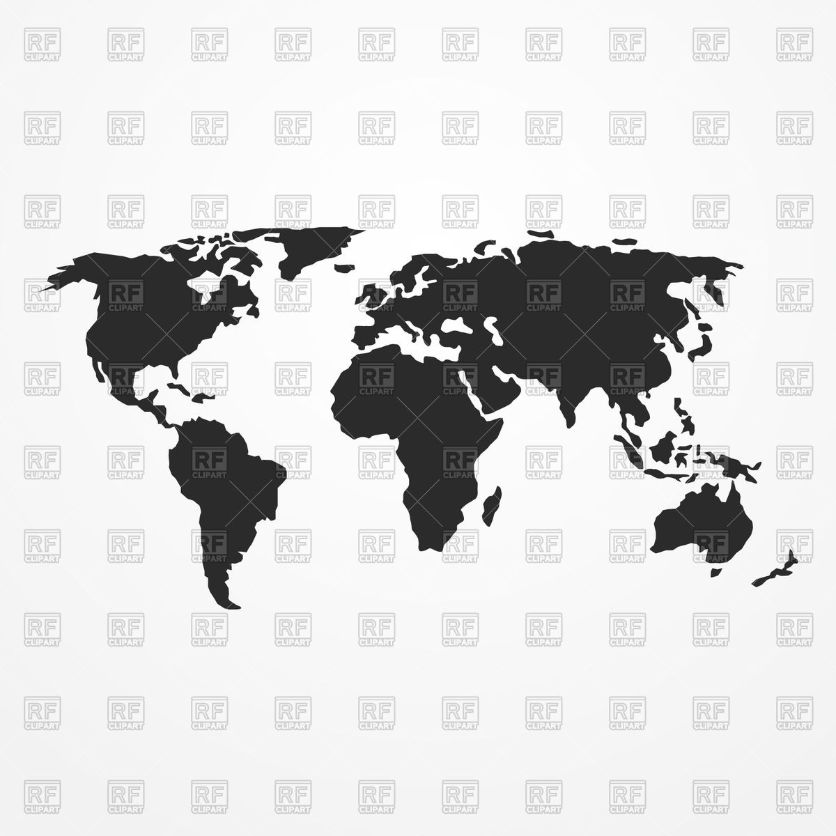 1200x1200 World Map Silhouette Free Vector Image Vector Artwork Of Signs