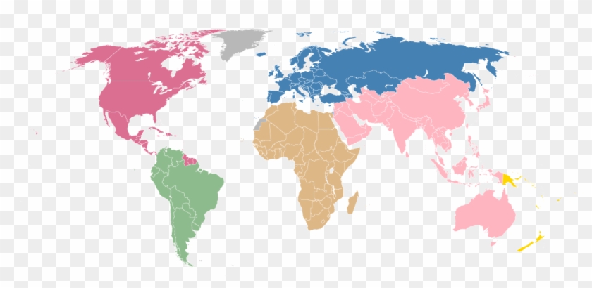 840x410 Fifa World Map Vector Graphic Of Confederation Members