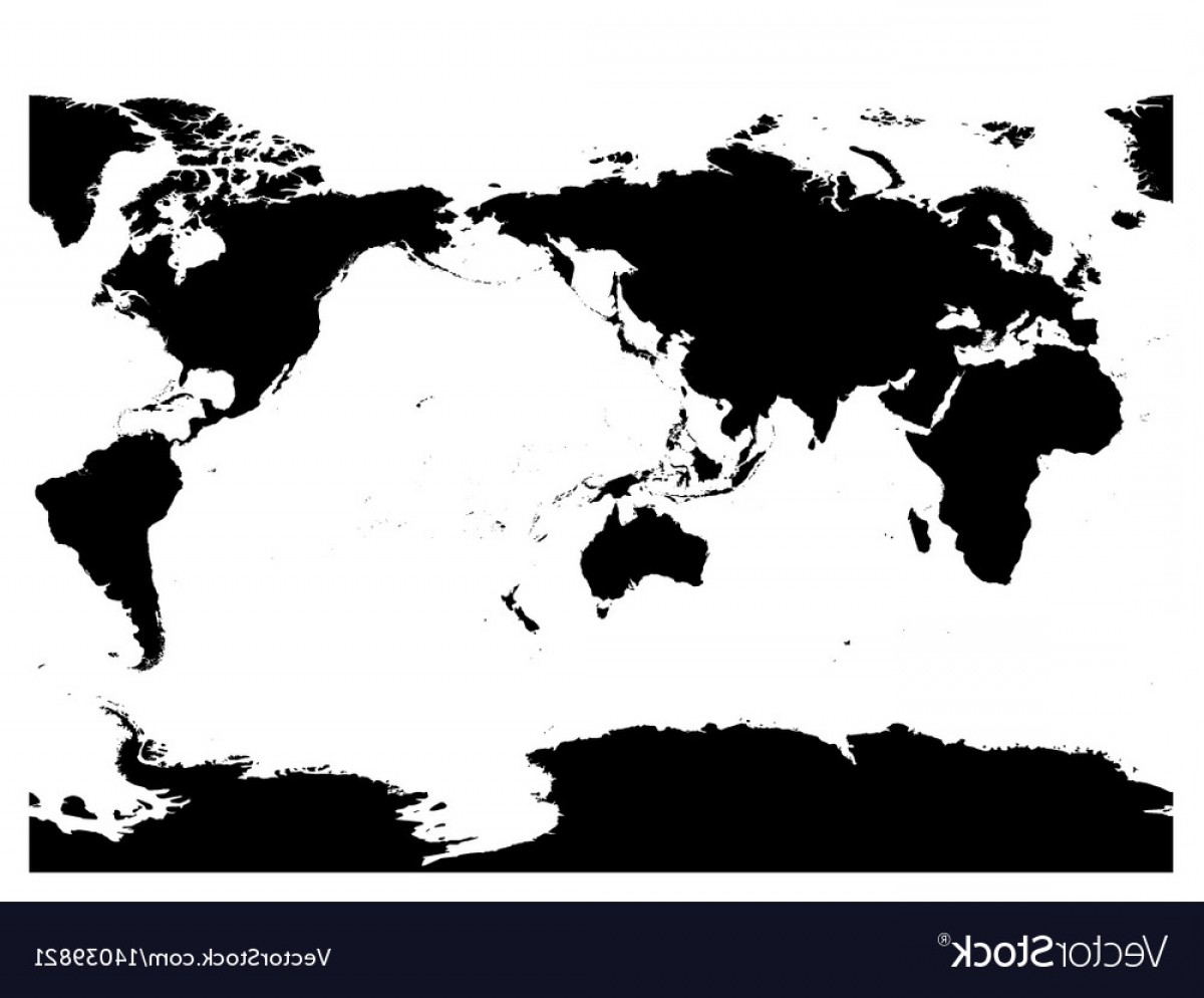 1200x994 Australia And Pacific Ocean Centered World Map Vector Studiogrfx