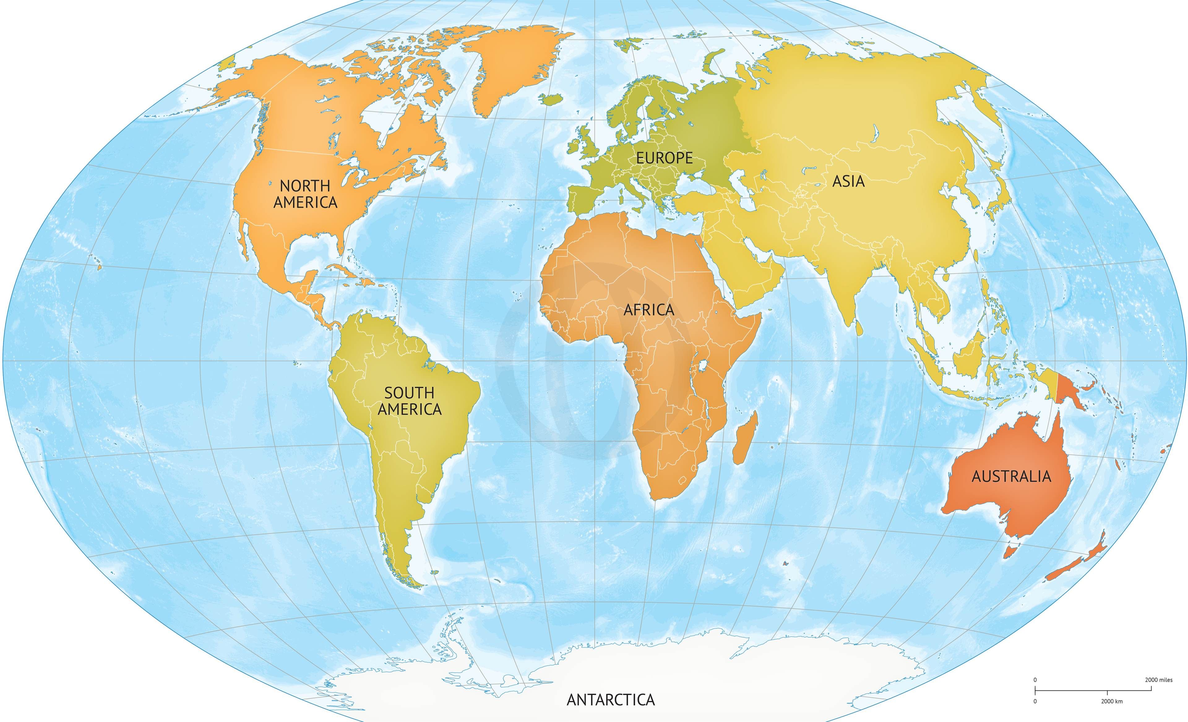 Map Of World Continents Bathymetry To Make World Map 3840x2335 Map Of World Continents Bathymetry To Make World Map