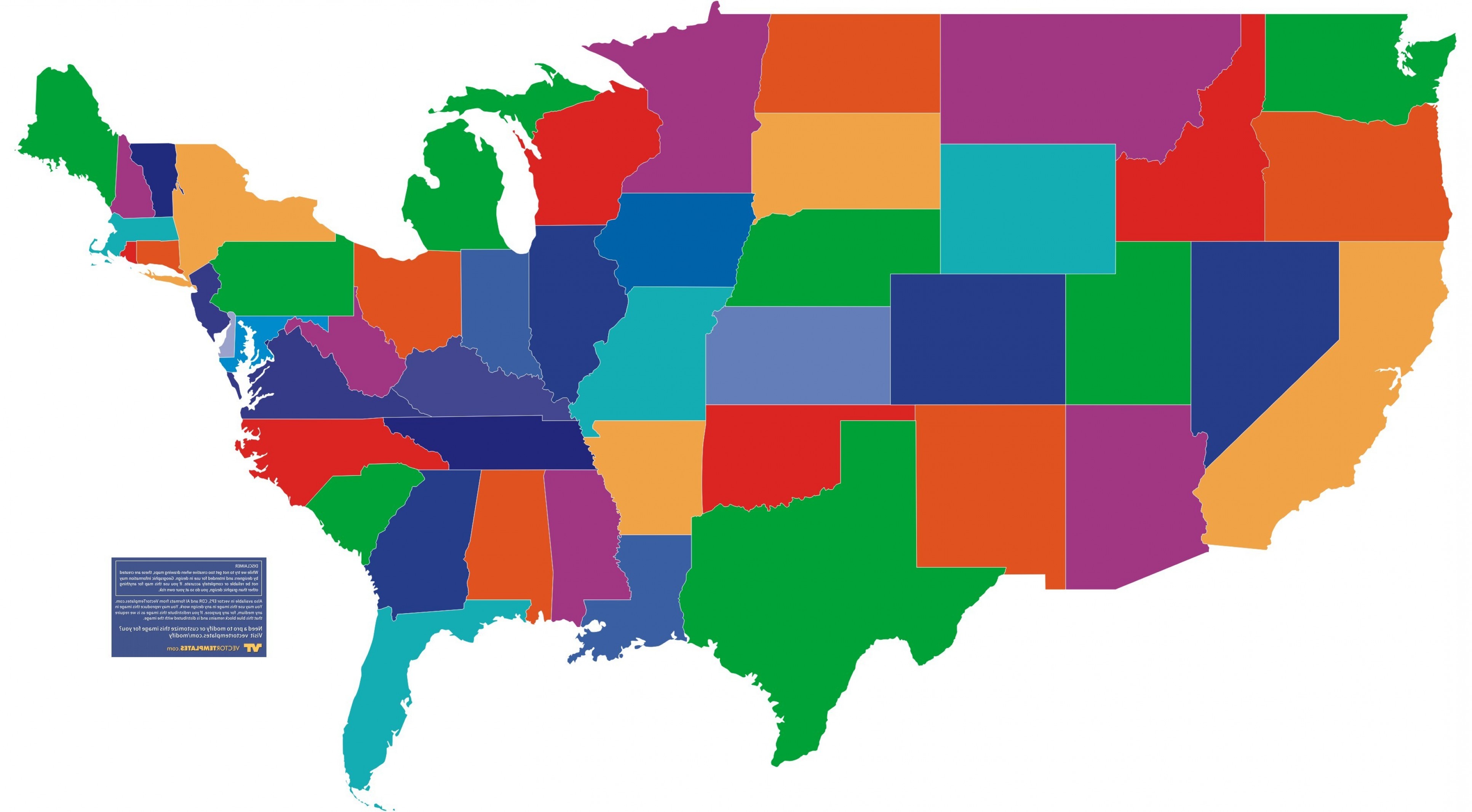 3865x2132 Well Defined United States Map Vector Free Download