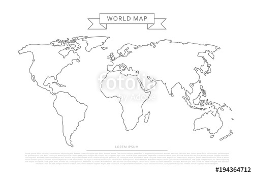 world map outline world map outline