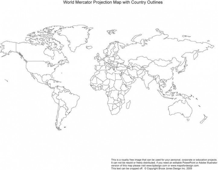 722x563 Unique World Map Outline Black And White Printable