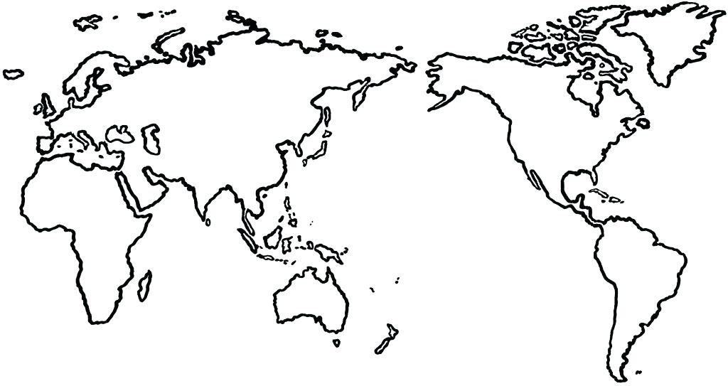 1024x543 World Map Template For Kids World Map Outline Printable Plus Blank
