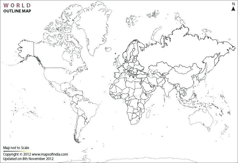 World Map Vector Outline at Vectorified.com | Collection of World Map ...