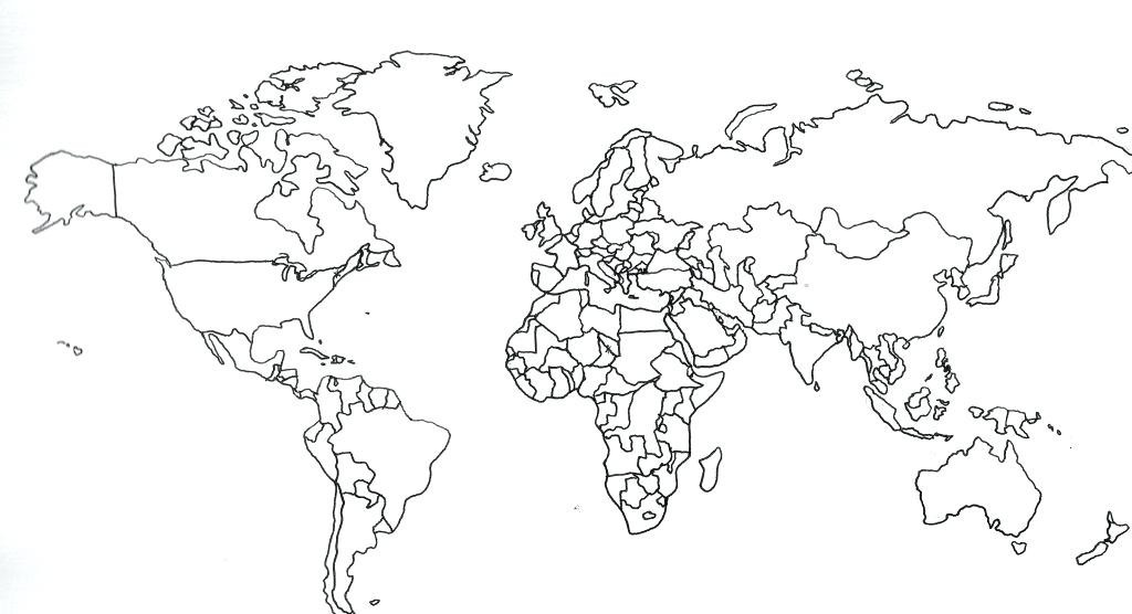 1024x556 World Map Vector Free