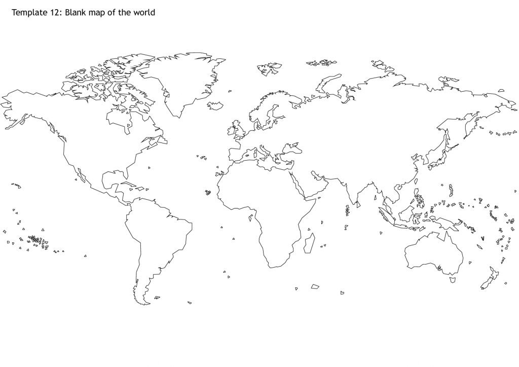 World Map Vector Outline at Vectorified.com | Collection of World Map ...