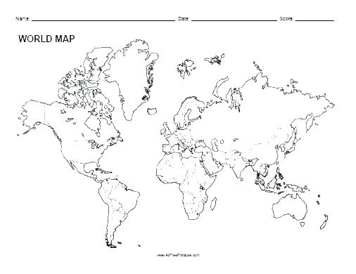 World Map Vector Outline at Vectorified.com | Collection of World Map ...