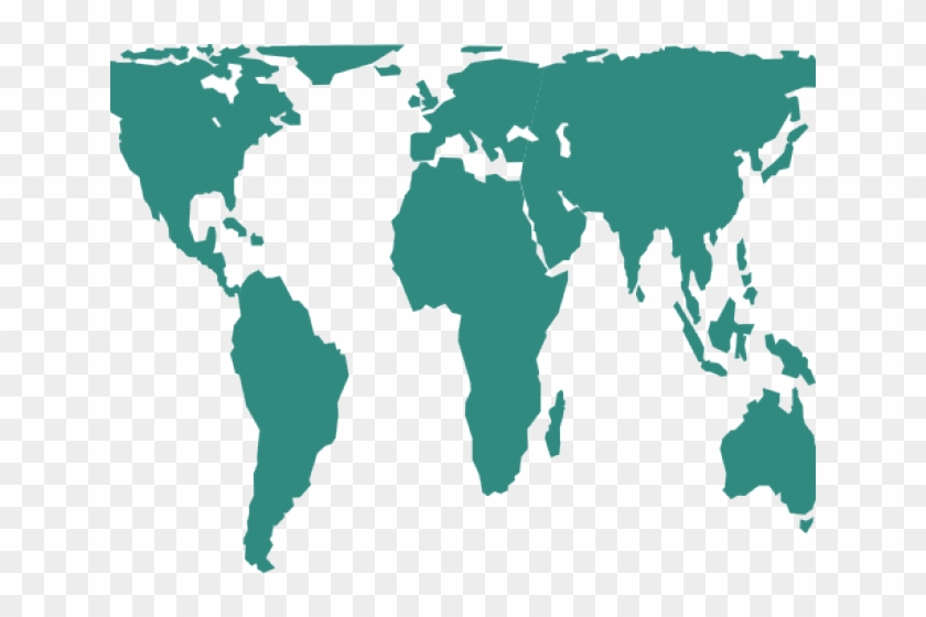 840x560 World Map Clipart Vector