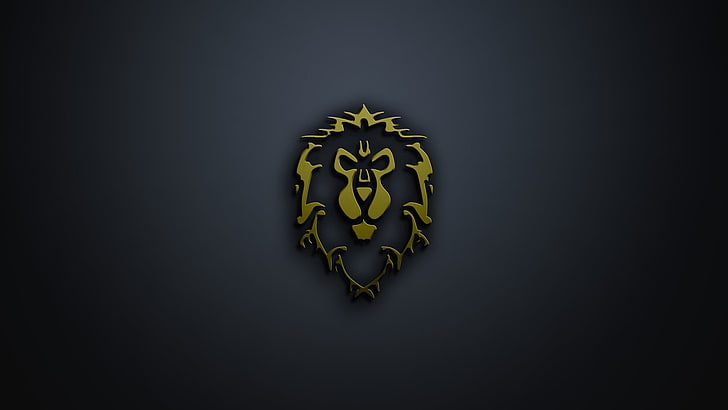 Hd Wallpaper Gold Lion Vector With Black Background, World 728x410 Hd Wallpaper Gold Lion Vector With Black Background, World