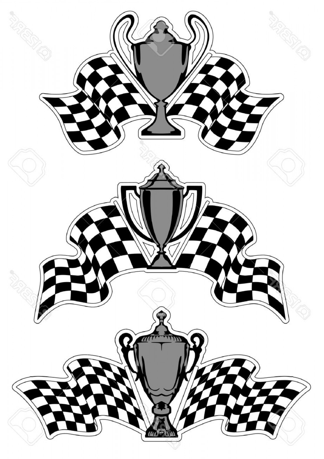 1101x1560 Photoracing Sport Awards And Trophies With Checkered Flags