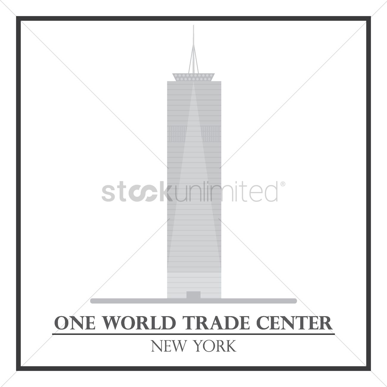 1300x1300 One World Trade Center Vector Image