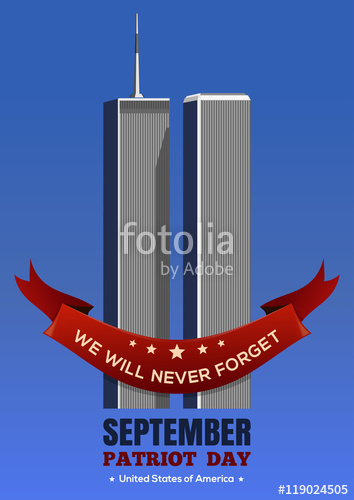 354x500 Patriot Day Background September Attacks, Twin Towers