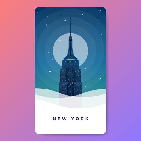 490x490 World Trade Center Freedom Tower New York Vector Illustration