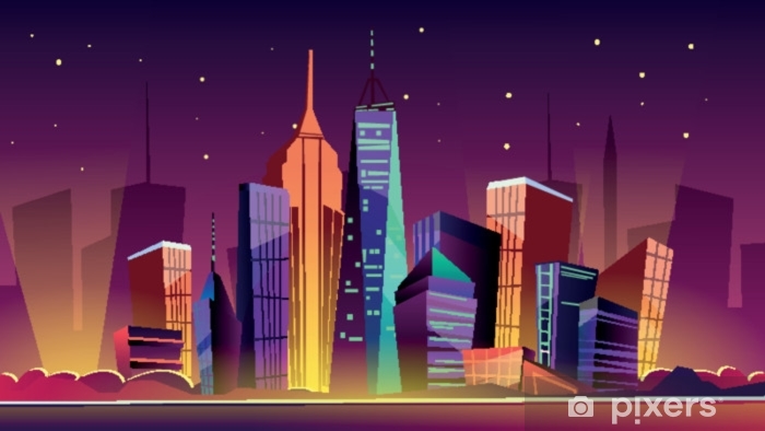 700x394 New York Cityscape Vector Illustration Cartoon New York Landmarks