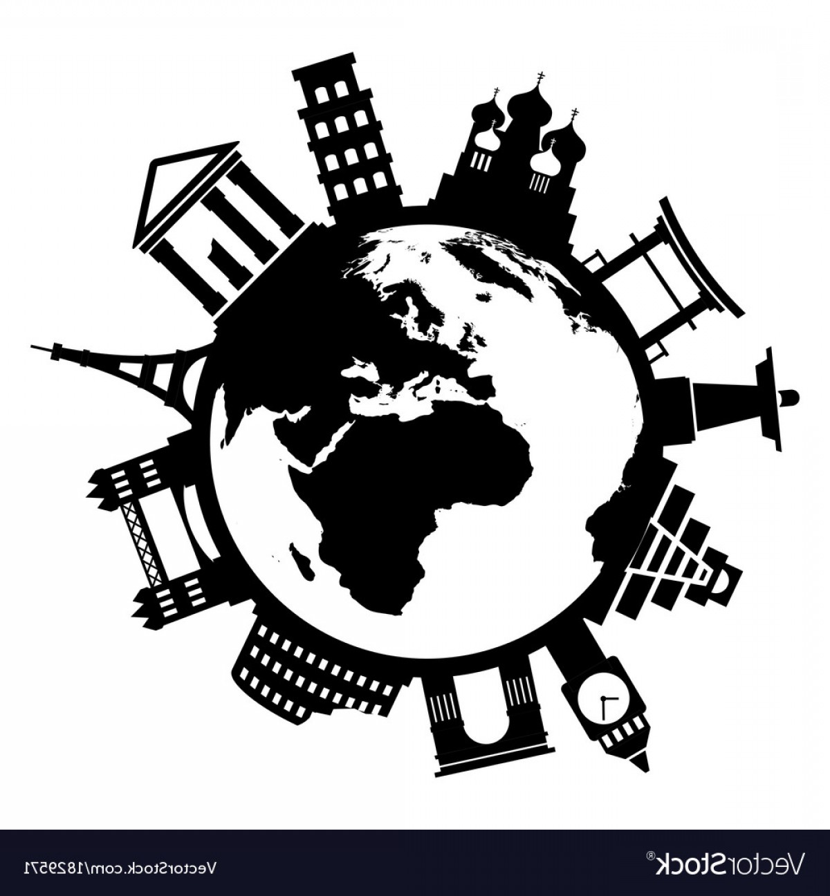 1200x1296 Travel Famous Monuments Around World Vector Soidergi