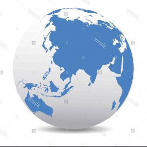 300x300 China And Asia Global World Vector Map Icon Of The World Globe