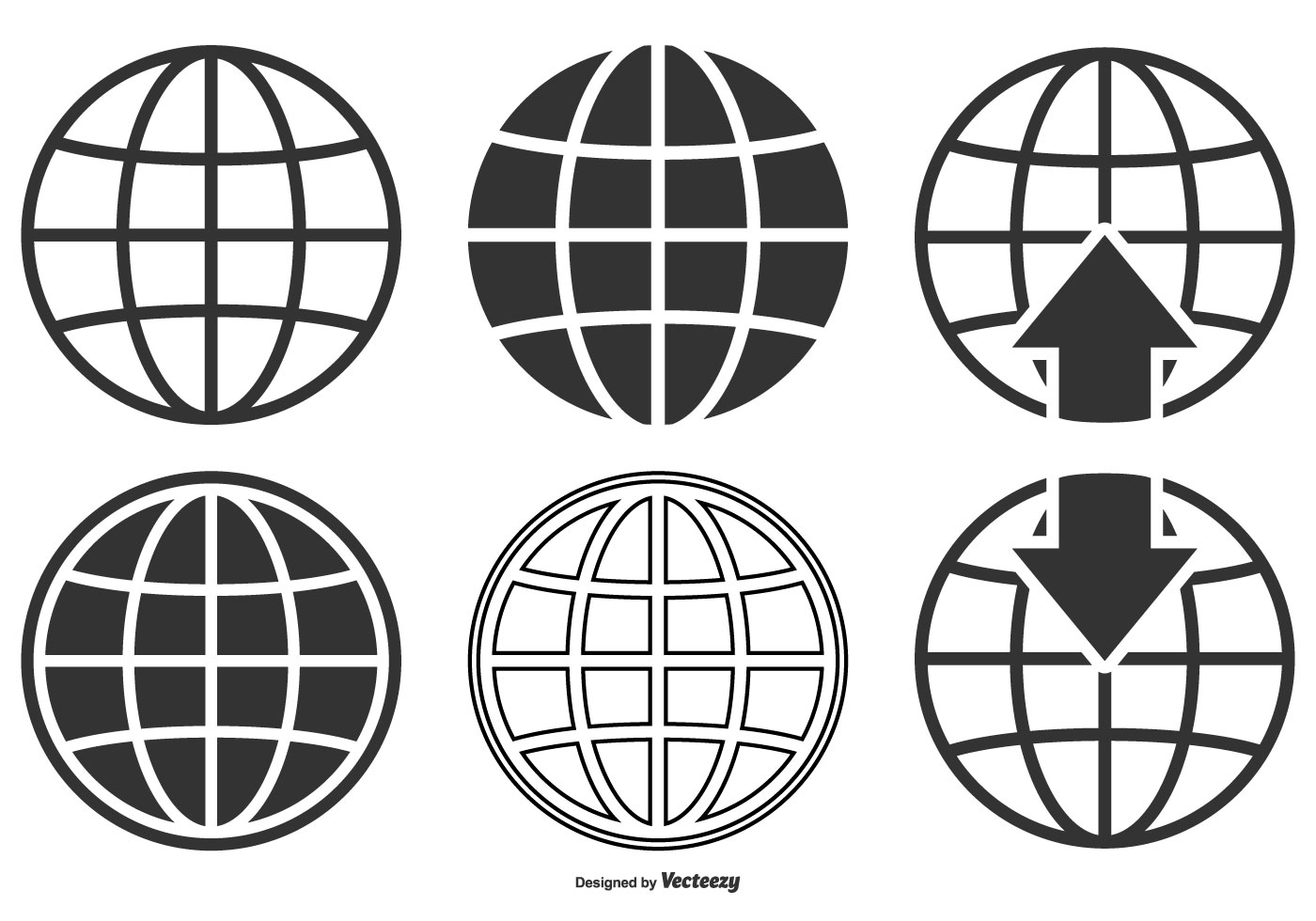 World Globe Icon Collection 1400x980 World Globe Icon Collection