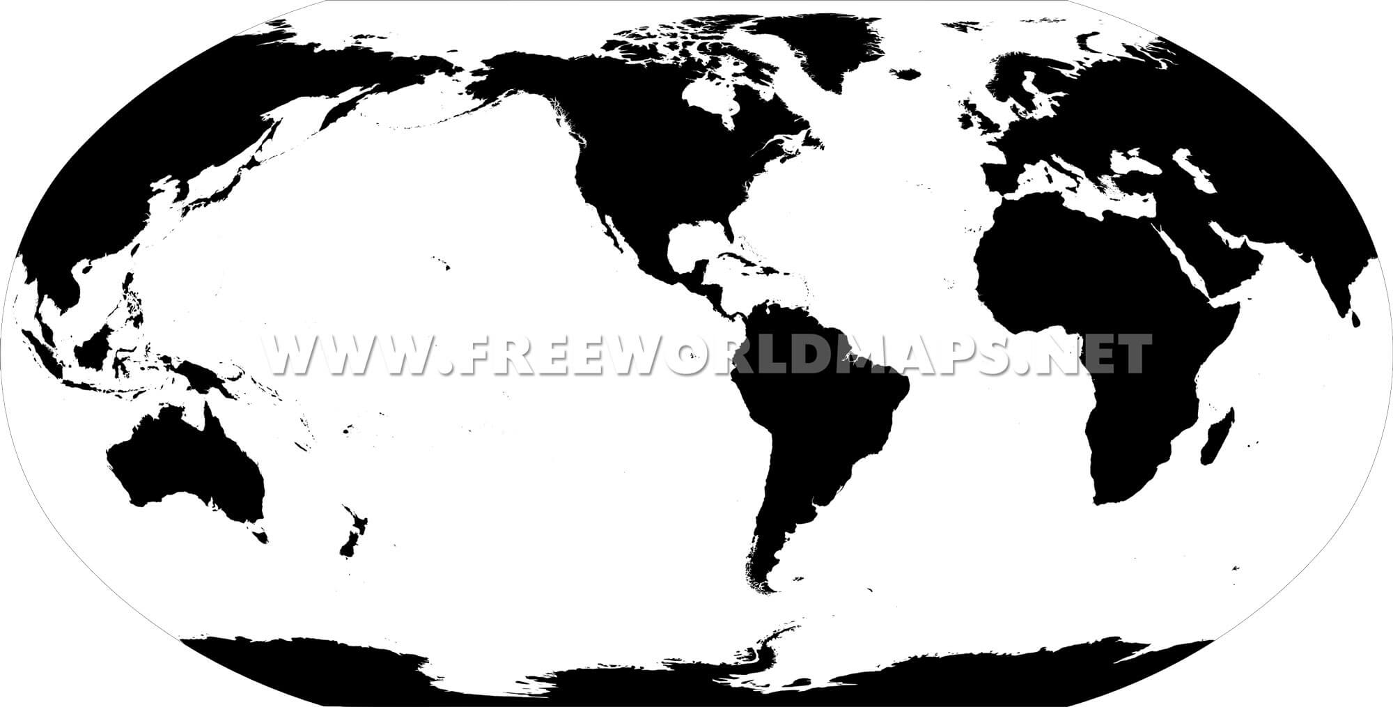 America Centric World Map 2000x1015 America Centric World Map