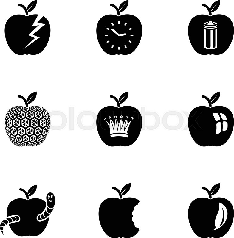 Apple World Icons Set Simple Set Of Stock Vector Colourbox 785x800 Apple World Icons Set Simple Set Of Stock Vector Colourbox