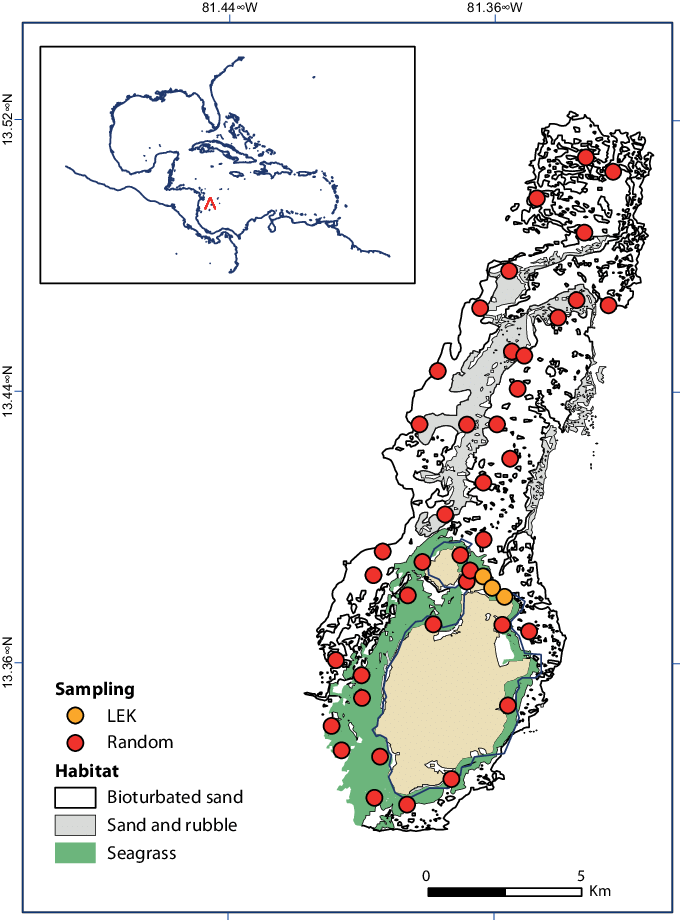 680x920 Location Of Old Providence Island, And Sampling Points Around