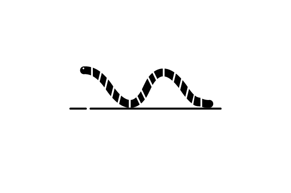 580x386 Worm Vector Icon Graphic