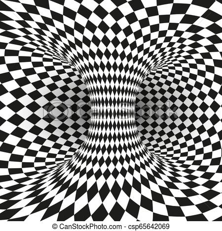 450x470 Geometric Square Black And White Optical Illusion Abstract