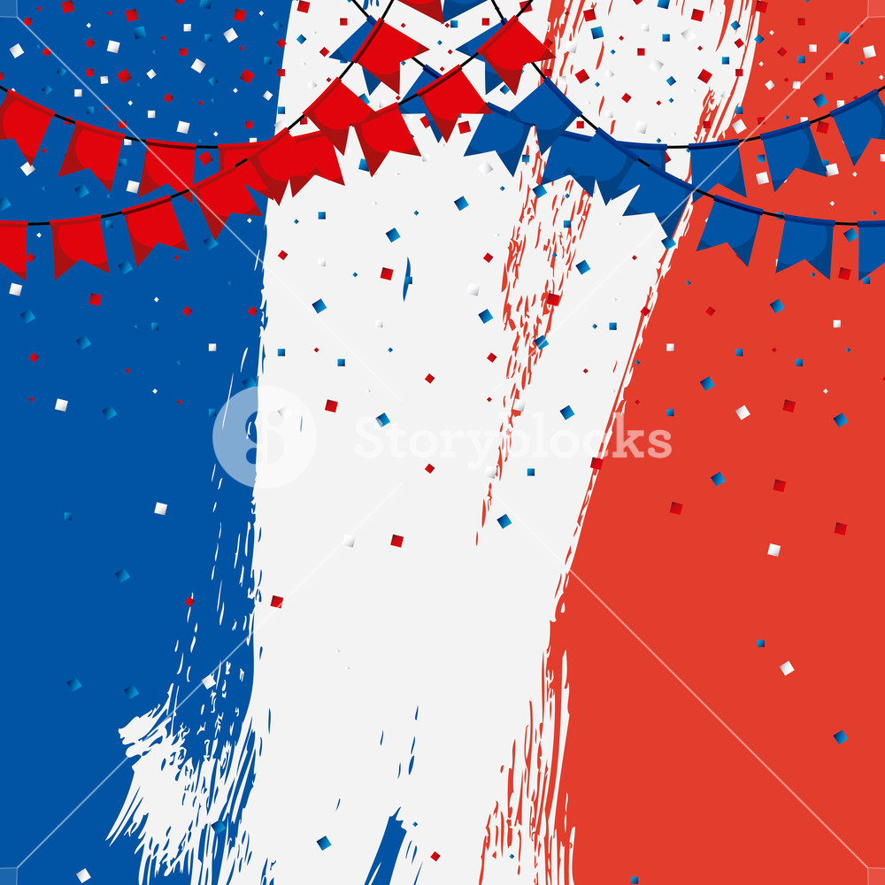 1000x1000 Happy Bastille Day France Worn Out Background Fireworks Colors