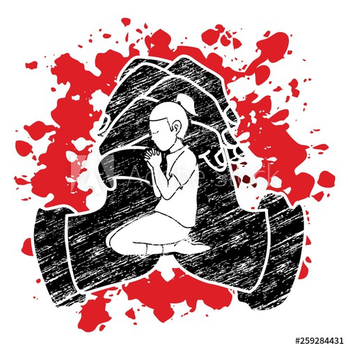 500x500 Girl Prayer, Christian Praying, Praise God, Worship Cartoon