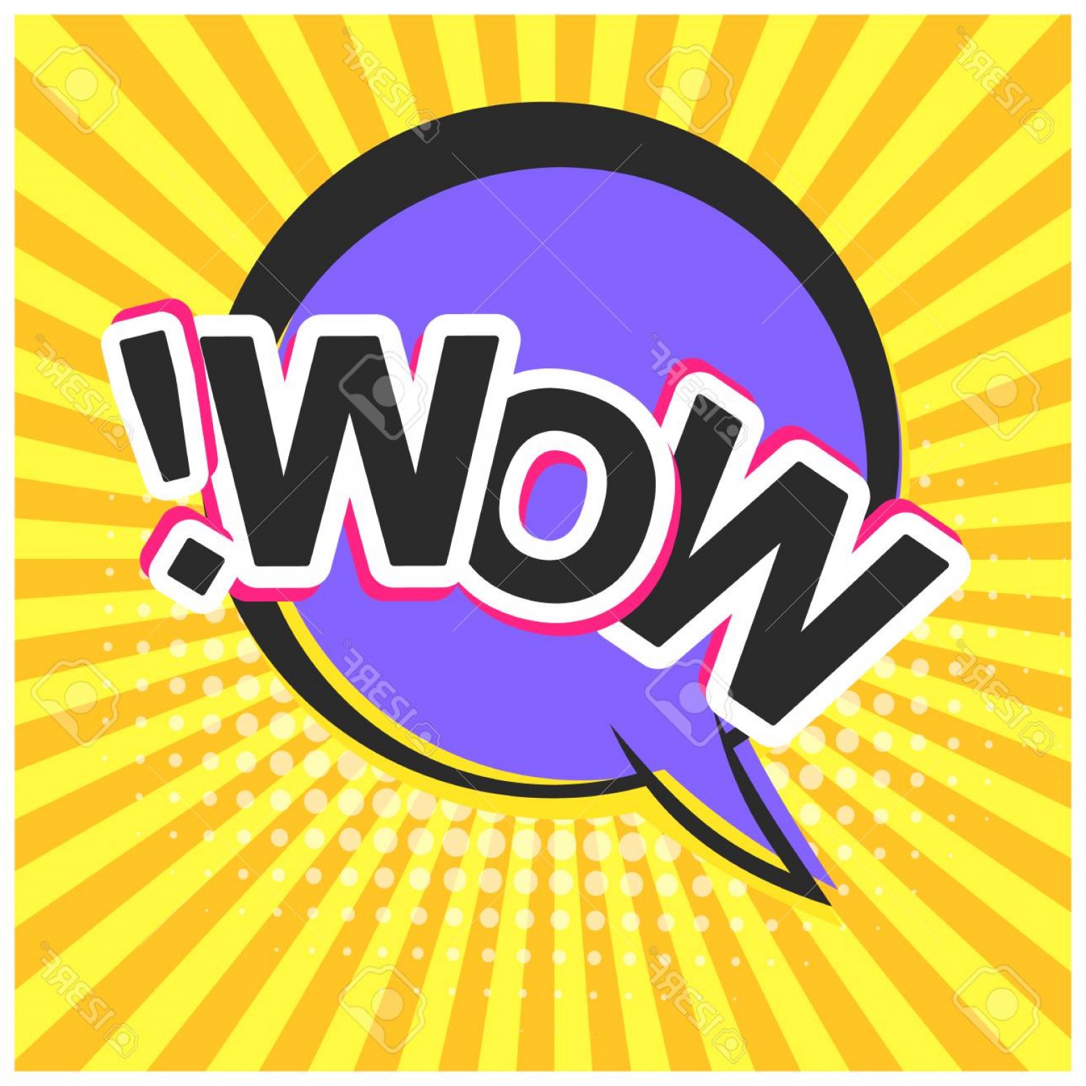 1560x1560 Wow Bubble Outline Vector Studiogrfx