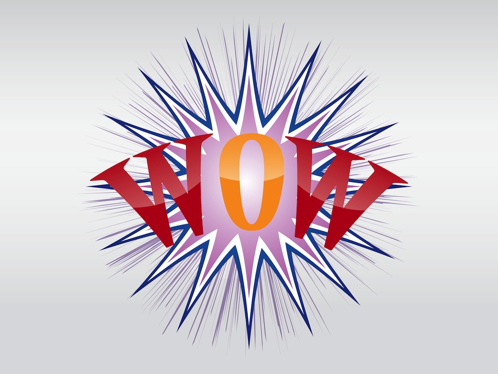 1024x769 Wow Text Vector Vector Art Graphics
