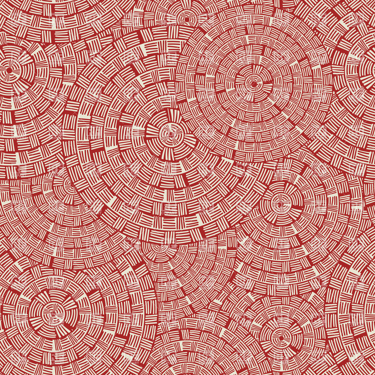 1200x1200 Trendy Retro Style Circle Pattern, Wrapping Paper Design Vector