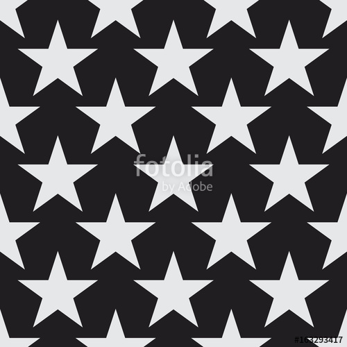 500x500 White Stars Seamless Vector Pattern Simple Decorative Background