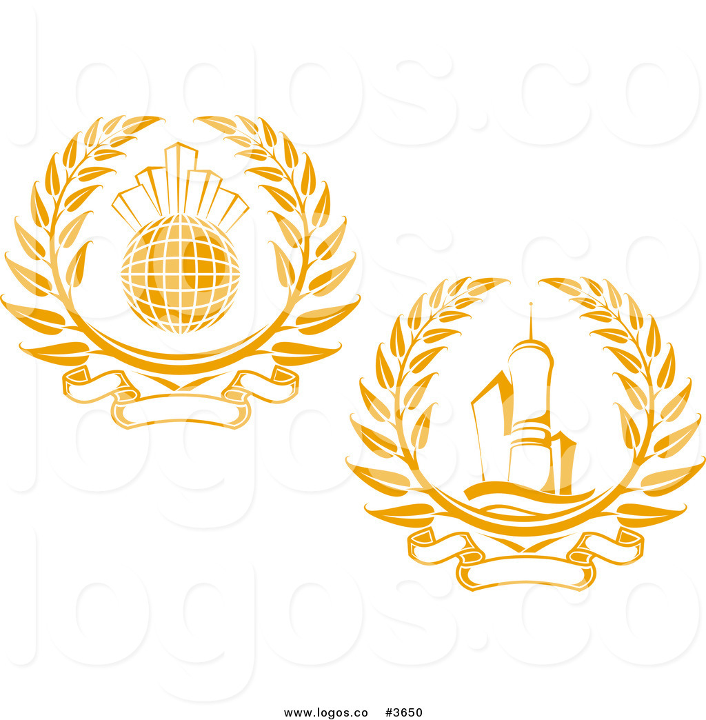 1024x1044 Royalty Free Laurel Wreaths Collage Logo