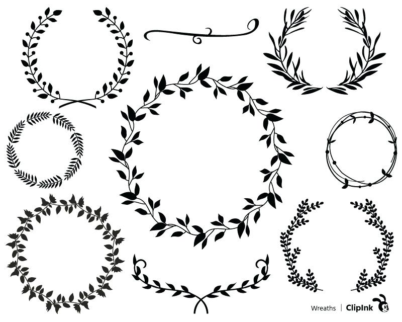 Free Free 156 Silhouette Flower Wreath Svg SVG PNG EPS DXF File