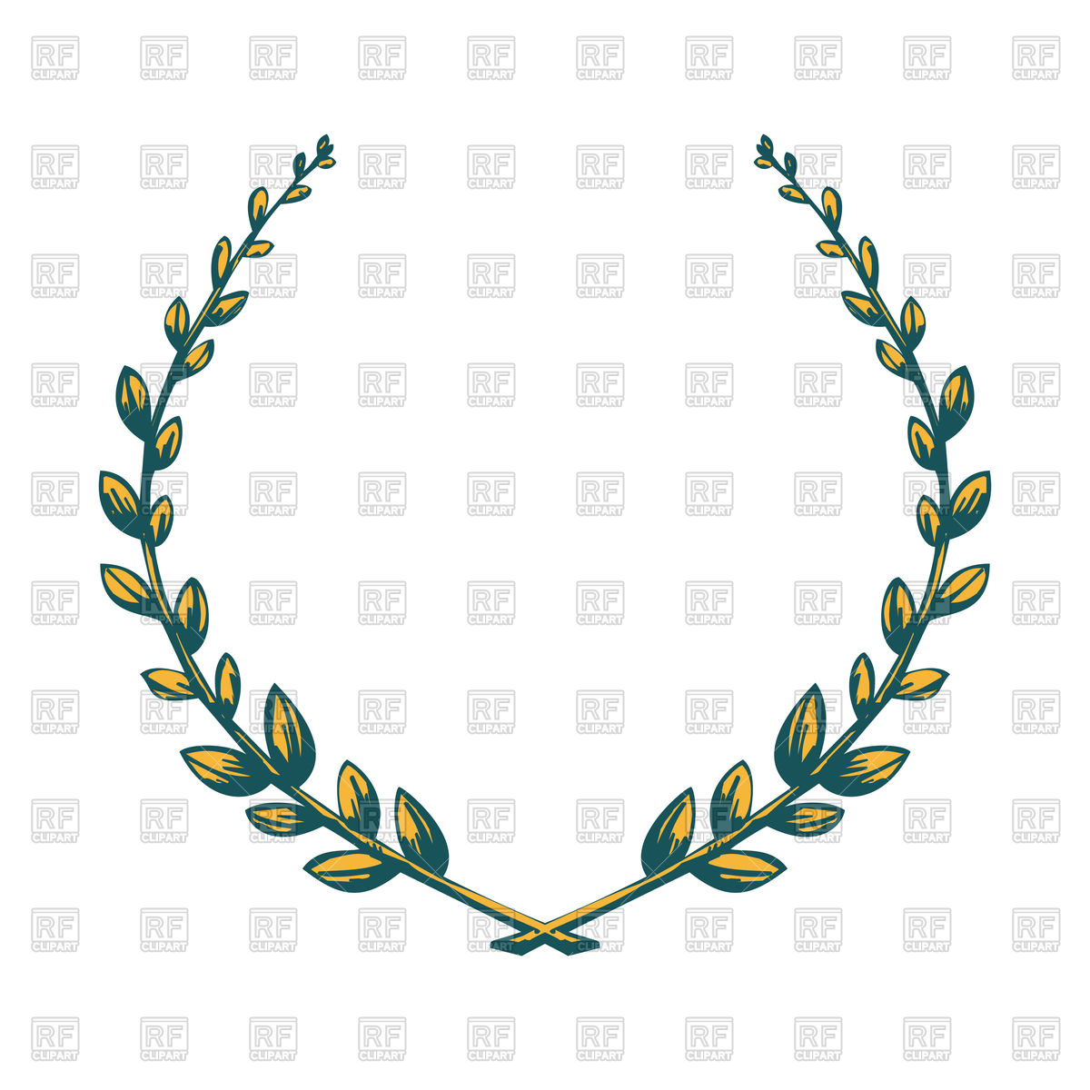 1200x1200 Victory Laurel Wreath Vector Image Of Signs, Symbols, Maps
