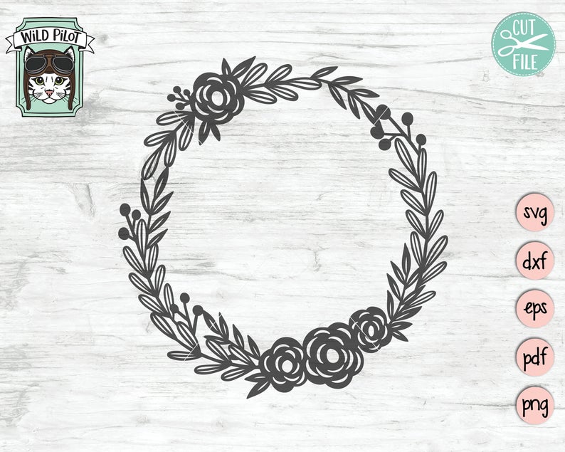 794x635 Wreath Flower Wreath Wreath Vector Floral Etsy