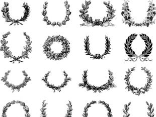 310x233 Ornate Wreath Vector Set Free Vectors Ui Download