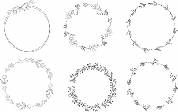 581x368 Wreath Free Vector Download