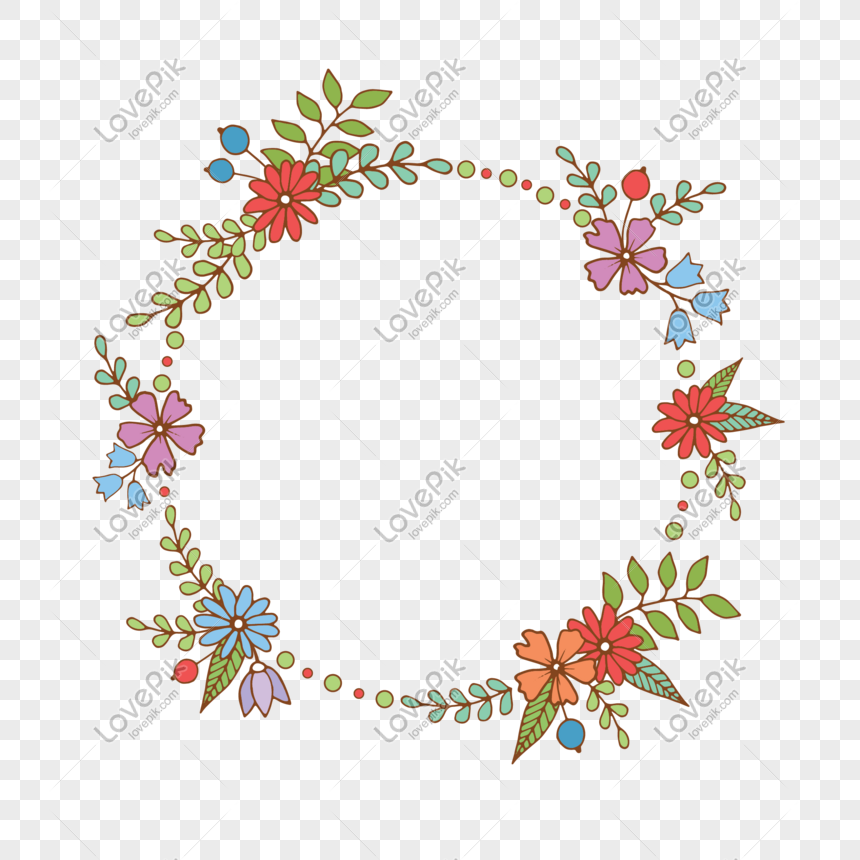 860x860 Beautiful Wreath Vector Material Png Image Picture Free Download