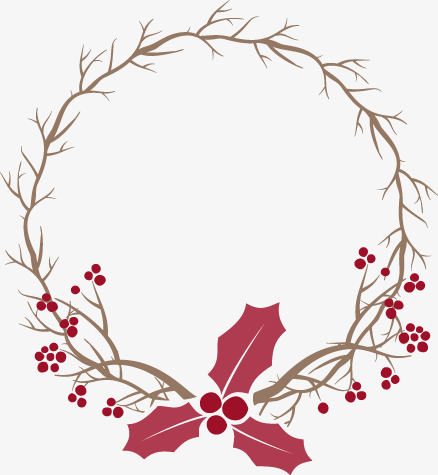 438x475 Christmas Wreath Vector Material, Branch
