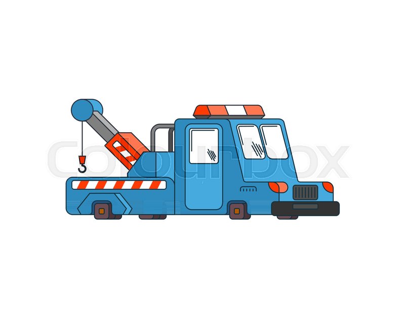 Tow Truck Isolated Wrecker For Stock Vector Colourbox 800x628 Tow Truck Isolated Wrecker For Stock Vector Colourbox